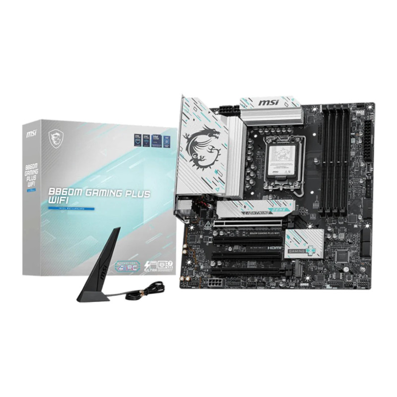 MSI B860M GAMING PLUS WIFI DDR5 LGA 1851 mATX Motherboard - اللوحة الأم